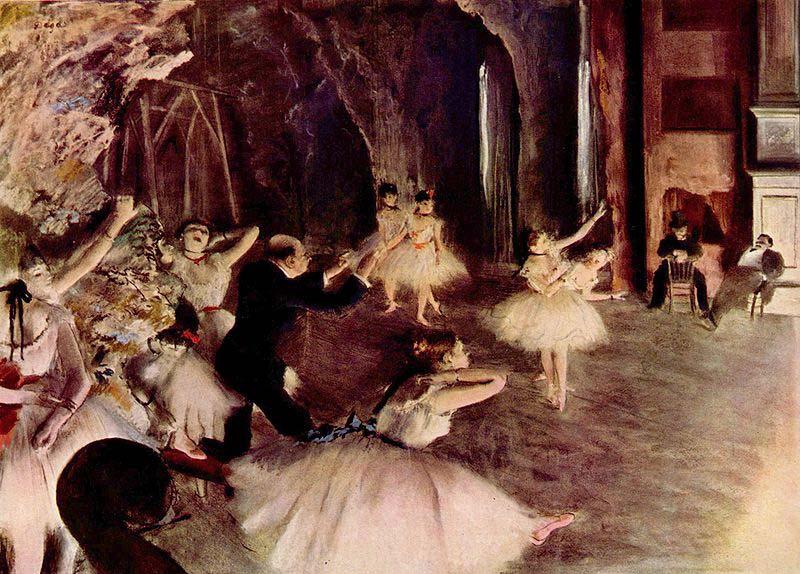 Edgar Degas Stage Rehearsal oil painting picture